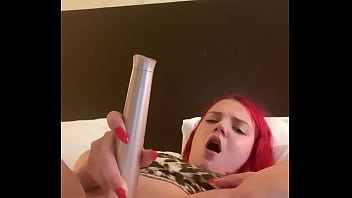 Preview 3 of Alexvod - Redhead in cheetah print plays with herself