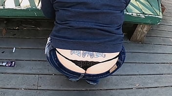 Preview 4 of Busty Mom Young Mom - Fat Ass Public Whale Tail