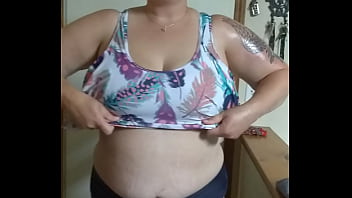 Preview 2 of Kathakali Sexy Movie English - Liz flopping out her big H cups.