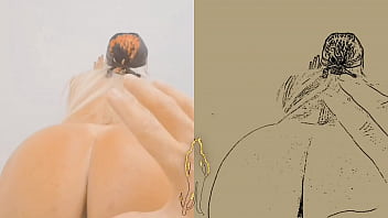 Preview 2 of Open Pussy Hair Cit - cartoon of my big ass