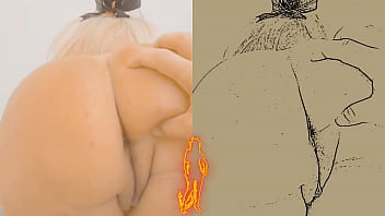 Preview 4 of Open Pussy Hair Cit - cartoon of my big ass