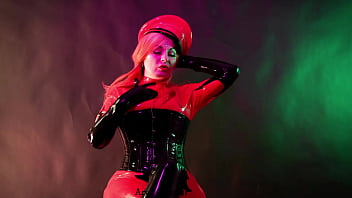 Preview 3 of Celeberty Upskirt No Pantiescom - Latex fetish rubber free porn xxx video with MILF Arya Grander