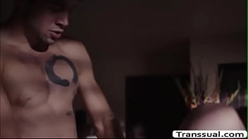 Preview 3 of Toronto Porn - Busty TS throats stepbrother big boner