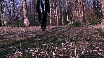 Preview 2 of School Vergin Girl - Exposing My Meat in the Forest