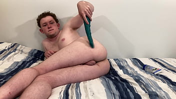 Preview 1 of Il Baise Sa Fille Au Cameroun - Cute Teen Making His Hole Wet And Creamy With Mr. Hankey&rsquo_s Sigmaloid