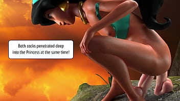 Preview 3 of Another Sloppy Suck - The Princess and the Tree of a Thousand and One Dicks (Porn Comic) Full