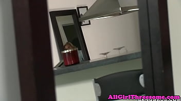 Preview 2 of Milf Mirei - Amateur dyke strapon screwed in glam fourway