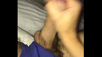 Preview 4 of Vidio Bokep Horny Japanes - teen 18 year old cumming on my boxers before going to bed