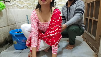 Preview 2 of Xxx Video 15 Hd 2017 - Bhabhi Fucked While Washing Clothes in the Bathroom Risky Outdoor