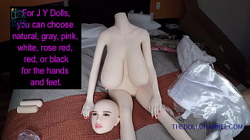 Preview 3 of Fishnet Pantyhose Upskirt - 156 cm JY Platinum TPE Sex Doll Unboxing and Review