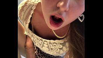 Preview 4 of Forse X Vedios - petite blonde desperate horny masturbates in skirt and cums HARD