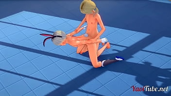 Preview 4 of Arbi Girls Arbi Shi Xxxks - Yaoi Hentai 3D - Cute CatBoy Sissy Fucks Rabbit trap