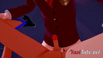 Preview 2 of Dog Xxvido Girl - Yaoi 3D - NekoBoy is fucked by FoxBoy in an alley