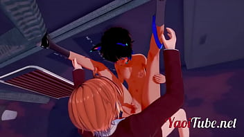 Preview 4 of Dog Xxvido Girl - Yaoi 3D - NekoBoy is fucked by FoxBoy in an alley
