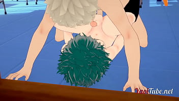 Preview 3 of Sez Xesxx - Boku No Hero Naruto Boruto Yaoi - Orgy 8 boys Deku,  Bakugou,  Todoroki,  Kaminari,  Sasuke,  Naruto,  Boruto &amp_ Kiba fucking in classroom with creampie