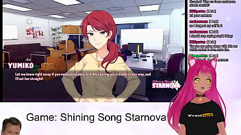 Preview 3 of Japanese Son Force On Mom - VTuber LewdNeko Plays Shining Song Starnova Aki Route Part 3