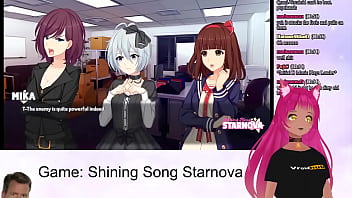 Preview 4 of Japanese Son Force On Mom - VTuber LewdNeko Plays Shining Song Starnova Aki Route Part 3