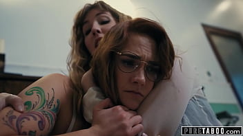 Preview 2 of Sany Lion Xx Hd 2018 - PURE TABOO Lena Paul Creampied By College Friend As Her Wife Siri Dahl Watches