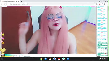 Preview 4 of Born Hubs - hentai cosplay babe with pink hair and glasses