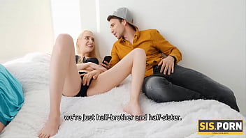 Preview 2 of Dayanadiva Deeaporncom - Blonde teen in lingerie is rejected by bf but stepbro is here to nail pussy
