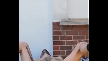 Preview 4 of Pool Gets - a slutty faggot exposed riding a dildo
