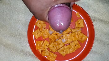 Preview 3 of Fisting Session Gran Canaria - My special Cock sauce makes my Cheese It snacks so tasty.