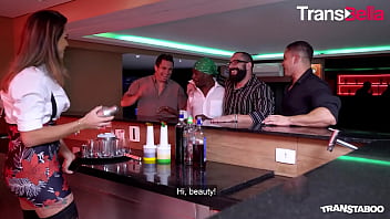 Preview 1 of Ayeza Khan - TRANS TABOO - (Amanda Fialho &amp_ Igor Black) Big Booty Shemale Takes BBC On Her Birthday Day