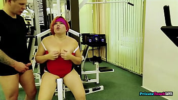 Preview 4 of Open Blue Film Hot Sexy - Gym MILF gets fucked by pervert