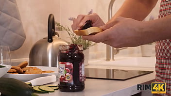 Preview 1 of Horny Mom Seduce Son Full Length - RIM4K. Wife thanks her hubby for preparing breakfast with a rimjob