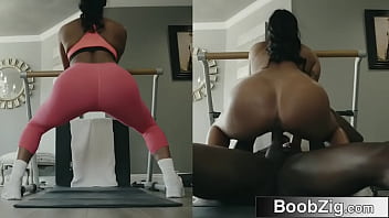 Preview 1 of Mai Matsuki - Glam Beauty Seduces Her BBC Personal Trainer - August Taylor
