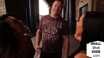 Preview 1 of Korea Pub - British CFNM babes humiliate micro penis guy
