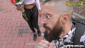 Preview 1 of Brutal Dildo Squirt - CARNE DEL MERCADO - (Mariana &amp_ Cristian) Hot Latina Fucks Hard With A Porn Producer