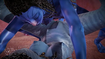 Preview 3 of Girl Virtual Sex - Avatar Futa - Neytiri gets creampied - 3D Porn
