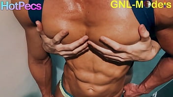 Preview 2 of Massage In Roon - Hot Asian getting nipple played big pecs muscle asian