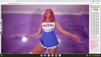 Preview 4 of Huge Alex Jones And Petite - cosplay cheerleader gets horny for you