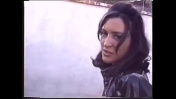 Preview 3 of Aliyah Hadid Xnxx - Beautiful brunette model in black latex outfit was glad to be a star of new TV show about dangerous and exciting of bikers gang everyday life