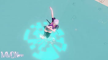 Preview 2 of Crying Orgasm Monster Cock - Ninja Dance (by MMDNest)