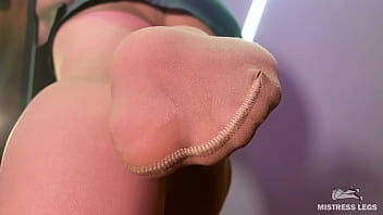Preview 2 of Idol Junior U15 - POV worship nylon soles of Goddess above you