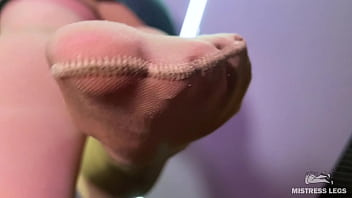 Preview 3 of Idol Junior U15 - POV worship nylon soles of Goddess above you