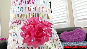 Preview 1 of Milf Sex Fanish - Today is Mark&#039_s birthday, and what special thing to give is ofcourse herself.Lana Rhoades herself and presented it to Mark along with her ASS