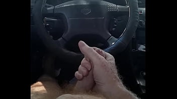 Preview 2 of Toylate Sex - Naked Driver jacks off in his car and achieves orgasm