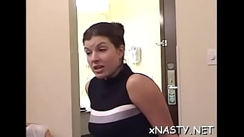 Preview 2 of Xxxwwwnnn - Adorable young brunette floosy fucked from behind