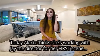 Preview 1 of Kaki Mosh Scandal - Asian American Alexia Anders Rolls Her Eyes Cumming With Her 1st BBC!