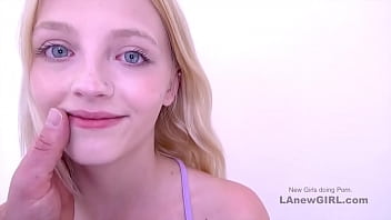 Preview 3 of Shows Everything - Skinny Teenie gets tight pussy creampied at audition