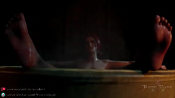 Preview 1 of Saxy Family - The Awakening Triss BathTime (The Rope Dude)