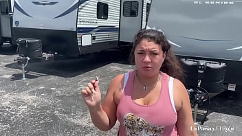 Preview 1 of Huge Cartoon 3d Dick Grow - Colombian babe gives pussy ass down payment for RV. La Paisa