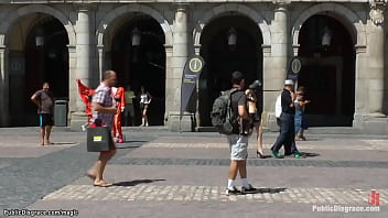 Preview 2 of Tuff Xxx - Masked busty slut walked in public