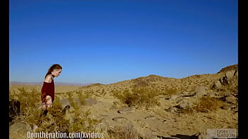 Preview 2 of Hair Panty Cumi - Petite pain slut plays with cum in eye and cum and mouth,  then gets piss - Brooke Johnson in extreme domination session for Domthenation