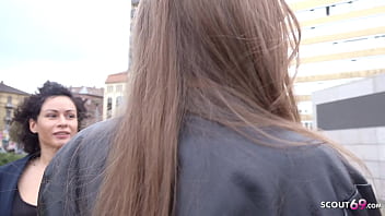Preview 1 of Part2 Free - GERMAN SCOUT - SHY BIG NATURAL TITS TEEN LINA TRICKED TO FUCK AT MODEL JOB