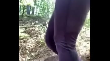 Preview 4 of Fur Gin Fucked - MILF flashes boobs and pussy outside